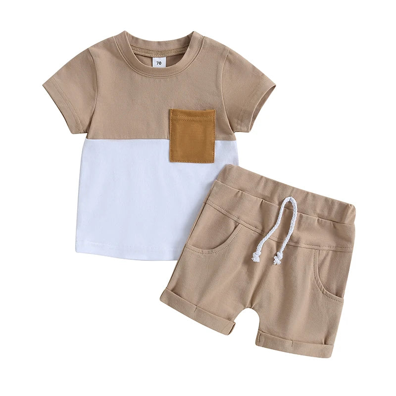 ma&baby 0-3Y Toddler Infant Baby Boy Girl Clothes Sets Casual Short Sleeve T-shirt Tops Shorts Summer Outfits Clothing