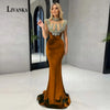LIVANKA  Fashionable Sheath Homecoming Dresses For Women Pearls Pleat Ruched Satin Vestidos De Festa Customized Plus Size