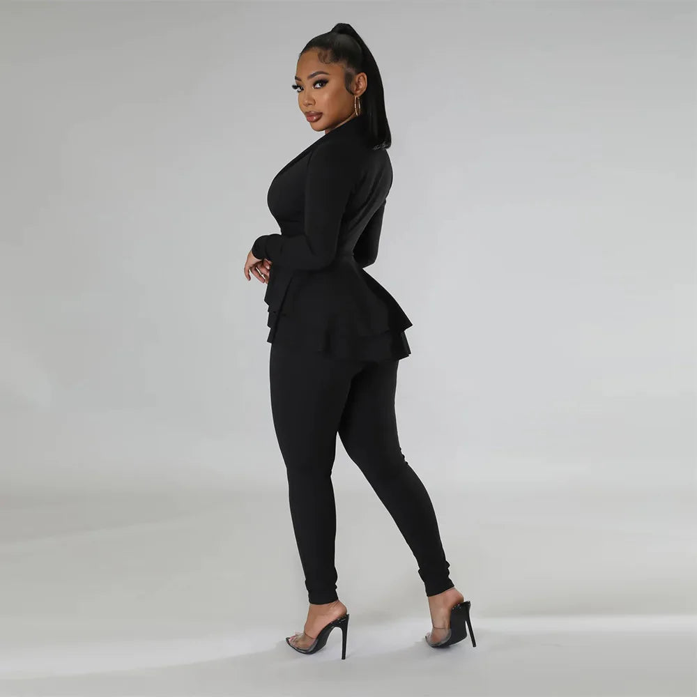 pants sets suits for women 2022 office outfits women suits lady set pants long sleeve  two piece outfit 2022 clothes for woman
