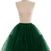 Multi-layer Tulle Tutu Skirts Fuchsia 6 Layers Fluffy Petticoat Underskirt Princess Ball Gown Women Halloween Party Skirt