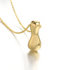 Greatera Gold Color Chunky Balloon Bubble Initial Letter Pendant Choker Necklaces for Women Custom Personalized Jewelry