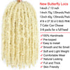 14 12 inch Butterfly Faux Locs Crochet Hair Braids Pre looped Distressed Goddess Butterfly Soft Locs Crochets Braids Cheveux Lok