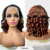 100% Vietnamese Raw Hair Wigs 250 Density Ombre Double Drawn Bouncy Curly Loose Wave 13x4 HD Lace Front Glueless Wig Pre Plucked