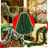 Weihnachten Grüne Zuckerrohr Bänder Girlande DIY Weihnachtsbaumschmuck Grüne Zuckerrohr Bänder Kranz Hängender Anhänger Haus Party Dekoration