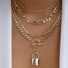 bls-miracle Bohemia Gold Color Multiple Styles Necklace For Women Trendy Multi-Layer Crystal Pendant Necklaces Set Jewelry Gifts