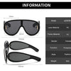 New Fashion Personality Hip Hop Cool Cyberpunk Sunglasses with Large Frame UV400 Anti UV Eyeglasses Oculos De Sol Feminino