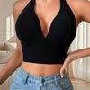 1x nahtloses, sexy Damen-Top, gerippt, atmungsaktiv, Dessous, Sport-Trägerhemd, Gymnastik-Tanktop, rückenfrei, Damenunterwäsche, Weste