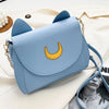 Summer Sailor Moon Ladies Handbag Black Luna Cat Shape Chain Shoulder Bag PU Leather Women Messenger Crossbody Small Bag Purses