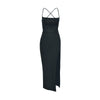AltGoth Fairycore Sexy Midi Kleid Damen Streetwear Mall Gothic Rückenfrei Schnürung Neckholder High Waist Bodycon Kleid Partywear weiblich