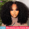 450 Density Afro Kinky Curly 360/13x6 Hd Lace Wigs Glueless Lace Frontal Wigs Human Hair Pre Plucked 30 32 Inches For Women HMBP