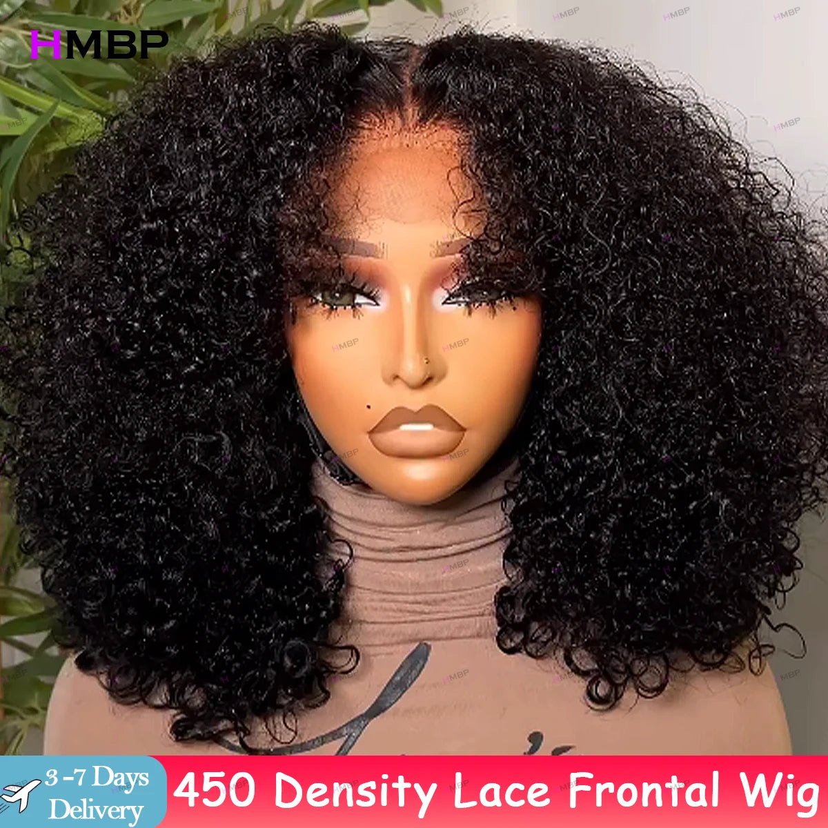 450 Density Afro Kinky Curly 360/13x6 Hd Lace Wigs Glueless Lace Frontal Wigs Human Hair Pre Plucked 30 32 Inches For Women HMBP