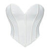 Women'S Strapless Solid Bustier Corset Fishbone Push Up Waist Trainer Crop Tops Sleeveless Backless Padded Bandeau Bikini Top