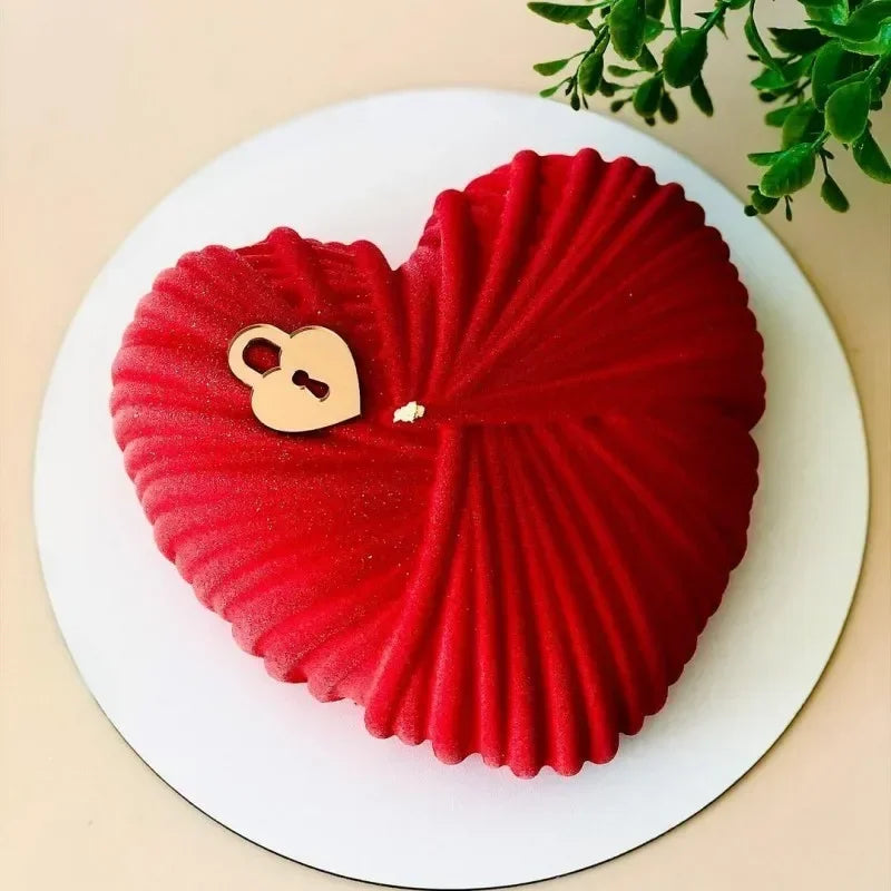 10Pc/set Ins Style Love Heart Acrylic Cake Topper Birthday Valentine's Day Cake Decoration Wedding Cake Side Acrylic Insert