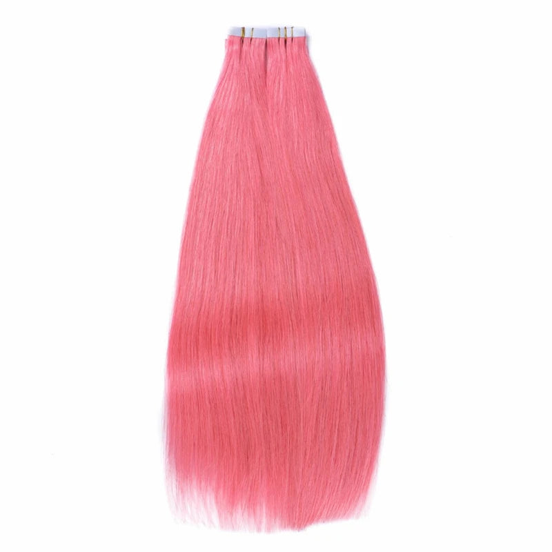Remy Straight Tape In Hair Extensions Brown 14-30inch Invisible Blonde Virgin Skin Weft PU Human Hair Extension For Women