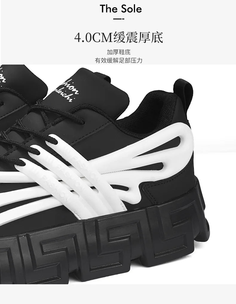 Casual Shoes For Men Street Style Walking Shoes Sneakers Thick Bottom Running basketball Shoes Male 2023 Vulcanized Sneakers Men