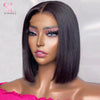 SIMMEL Ombre 4x4 Lace Closure Wig Highlight Colored Human Hair Wigs Highlight Brown Bob Wigs Straight Remy Hair 180 Density