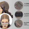 Natural Wave Gray Short Bob Salt And Peppe Glueless Closure Lace Wig Brazilian Human Hair Ready to Wear Lace Wigs For Women