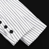 Clacive Fashion Long Sleeve Crop Top 2 Piece Sets Women Elegant Slim Stripe Print Skirts Set Casual High Waist Long Skirt Suits