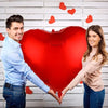 3/1PC 63 Zoll Extra Große Liebesballons Aluminiumfolie Rot Herzförmige Ballons Geburtstag Valentinstag Hochzeitsfeier Dekoration