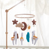 Baby-Kinderbett-Mobile-Rassel-Spielzeug 0-12 Monate Säugling Weicher Filz Teddy Samt Rosa Bär Bettglocke Hängendes Spielzeug Halterung Babybett Mädchen Spielzeug