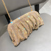 Shiny Rhinestones Handmade Evening Clutch Bags New Folds Purses and Handbags Luxury Designer Wedding Party High Quality