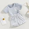 ma&baby 0-3Y Toddler Infant Baby Boy Girl Clothes Sets Casual Short Sleeve T-shirt Tops Shorts Summer Outfits Clothing