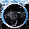 Cute Cartoon Plush Kitten Warm Car without Inner Ring Steering Wheel Cover Car Accessories Suitable for 14.5-15INCH