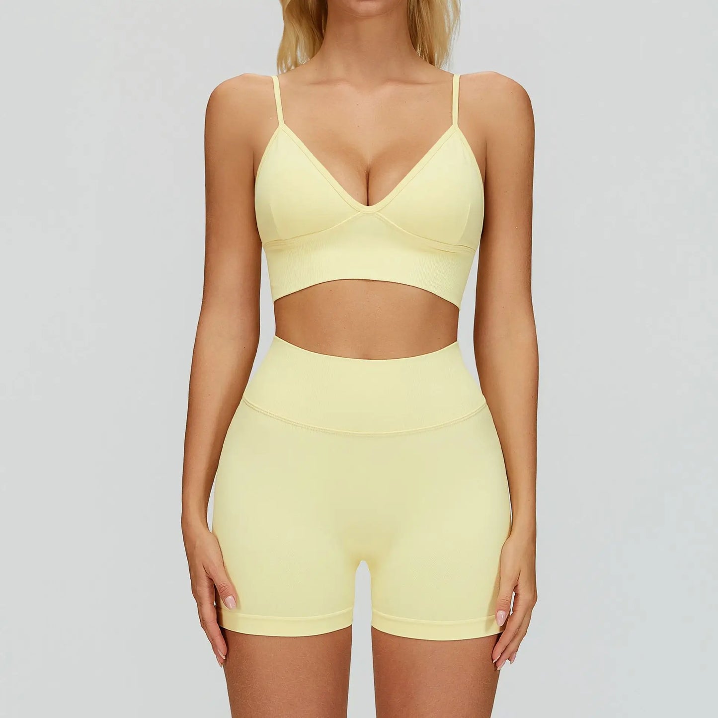 SWELTERING 2/3PCS Seamless Yoga Set Gym Clothes Sportswear Fitness Suits Women Workout Bra Crop Top Long Sleeve Sports Suits