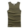 Hot Sale Men's Sleeveless Breathable Fitness Vest Basic Elastic Tank Top Men's Cotton Bodybuilding T-shirt Classic Color Clothes