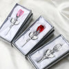 Valentinstag Geschenk Ich liebe dich Kristallbär Künstliche Rosenlehrer Muttertag Hochzeit Geburtstag Party Geschenke für Gäste