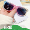 2024 Neue trendige coole bunte glänzende quadratische Sonnenbrille für Kinder Mädchen Trendige modische süße Sonnenbrille Kinderbrille