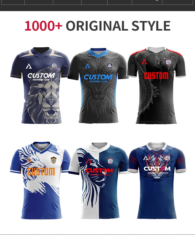 Custom Full Sublimation Player Version Football Jerseys Long Short Sleeve Football Shirt Breathable Training Soccer T shirt Men