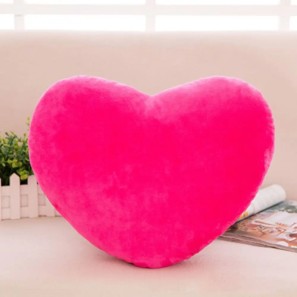 15//20cm Rosa weiches Kissen Rot Herzform Kissen Plüsch Kissen Valentinstag Wurfkissen Baumwollkissen Heimdeko Liebhaber Geschenk
