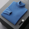 Fall/Winter 100% Wool Bottoming Shirt Men's Thickened Turtleneck Sweater Business Cashmere Knitting