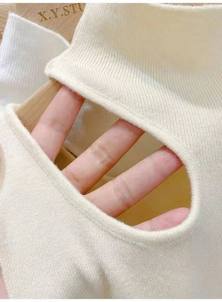 Women Knitted Tank Top Summer Fall Slim Sweater Short Sleeveless Solid Summer Sweaters Hollow Out Pullovers 2026