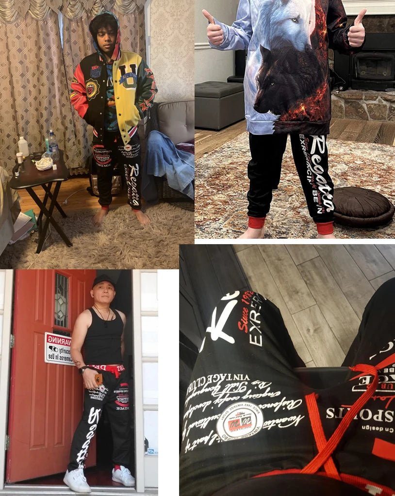2026 New Men Jogging Long Pants Autumn and Winter Mens Fleece Hip Hop Sweatpants Soft Sports Pants Jogging Pant