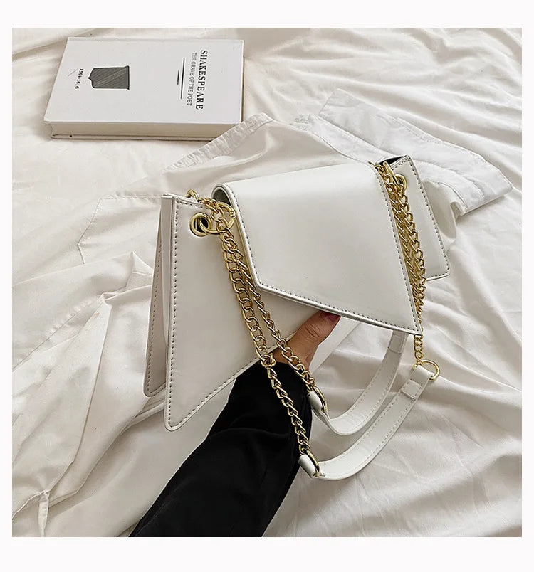 High quality Ladies Shoulder Bag Sense of luxury Chain Handbags Premium Leather Retro Women Bags Designer Lady Armpit Bag Clutch