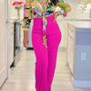 2 Piece Women Set Summer Autumn Long Sleeve Shirt Blouse Top And Pants Suits Outfits Fashion Office Lady Matching Sets Outfit