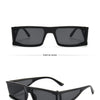 Retro Fashion Punk Square Sunglasses For Women Men Ins Popular Small Frame Silver Sun Glasses Trending Shades UV400 Ladies Eye