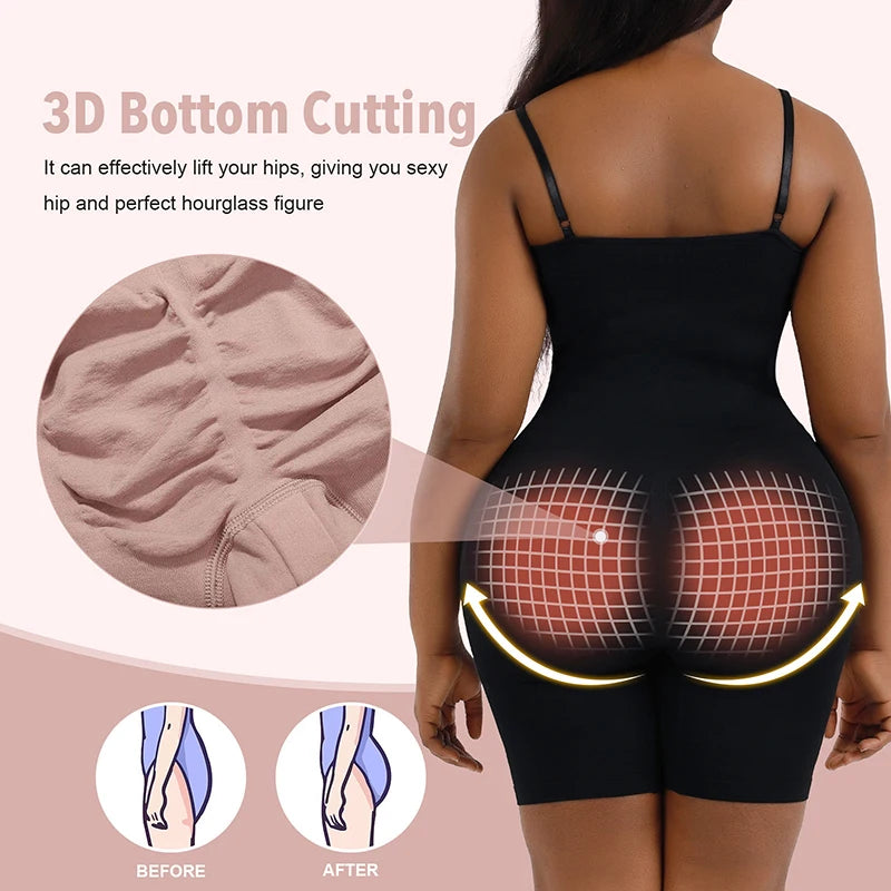 AfruliA Fajas Colombianas Bodysuits Shapewear Seamless Waist Trainer Body Shapers Women Tummy Control Panties Butt Lifter Corset