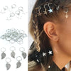 5-50 Pcs/set Opening Silver Hair Ring Hip-hop Hair Braid Charm Dreadlock Beads Clips Cuffs Rings Jewelry Dreadlocks Accessories