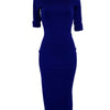 European and American women's fashion white stripe dress