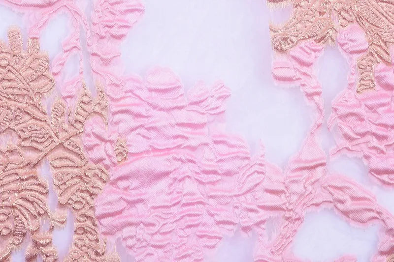Classic High Quality African Lace Fabric Gilding Brocade French Organza Lace Fabric For Nigerian Women Wedding Party Dress S2078