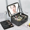 Smart LED Cosmetic Case With Mirror Travel Makeup Bag Large Capacity Female Beautician Skincare Product Makeup Case For Women