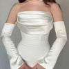 Maßgeschneidertes Meerjungfrauen-Abendkleid Party Klassisches Jersey-Kleid Trägerlose Kleider Modern Saudi-Arabien In Farben erhältlich Celebrity Gowns