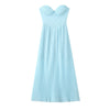 Pure sexy French high-end tube top one-shoulder dress female long seaside holiday pleated skirt