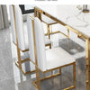 Einzigartige Luxus-Esstischstühle mit modernen Metallbeinen, rechteckiger Esstisch im platzsparenden nordischen Design, Mesa De Comedor Möbel