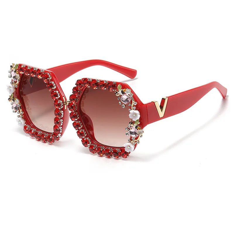 Stilvolle Diamant Blingbling Sonnenbrillen für Herren Damen mit Biene 2022 Luxusmarken Designer Strass Sexy SonnenbrillenDamen