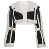 Weird Puss Furry Patchwork Women Crop Jacket Hipster Full Sleeve Open Stitch Hipster Streetwear Warm Outwear Basic Wild Coat