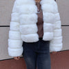 Women's Fashion faux fur coat super hot Autumn Winter women short Faux fox fur fluffy jacket high quality 7xl Ladies furry coats